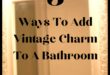 מהם כמה טיפים לקישוט חדר רחצה בהשראת וינטג' עם נגיעות שאבי שיק?