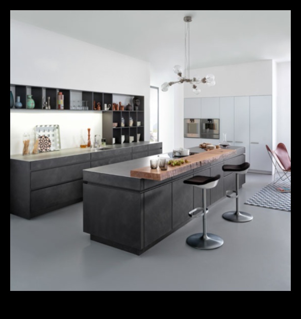 כיצד להשתמש בבטון בעיצוב מטבחים שיק תעשייתי למגע מודרני?