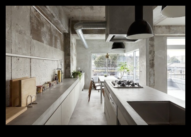 כיצד להשתמש בבטון בעיצוב מטבחים שיק תעשייתי למגע מודרני?