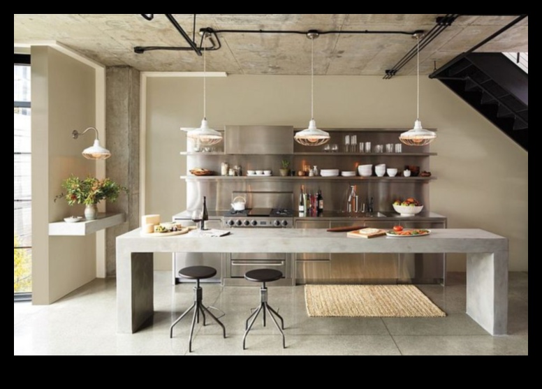 כיצד להשתמש בבטון בעיצוב מטבחים שיק תעשייתי למגע מודרני?