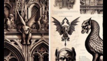 גרוטסקות גותיות: דמויות פנטסטיות בפיסול אדריכלי