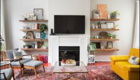 דרכים יצירתיות להשתמש במדפים צפים בעיצוב הבית